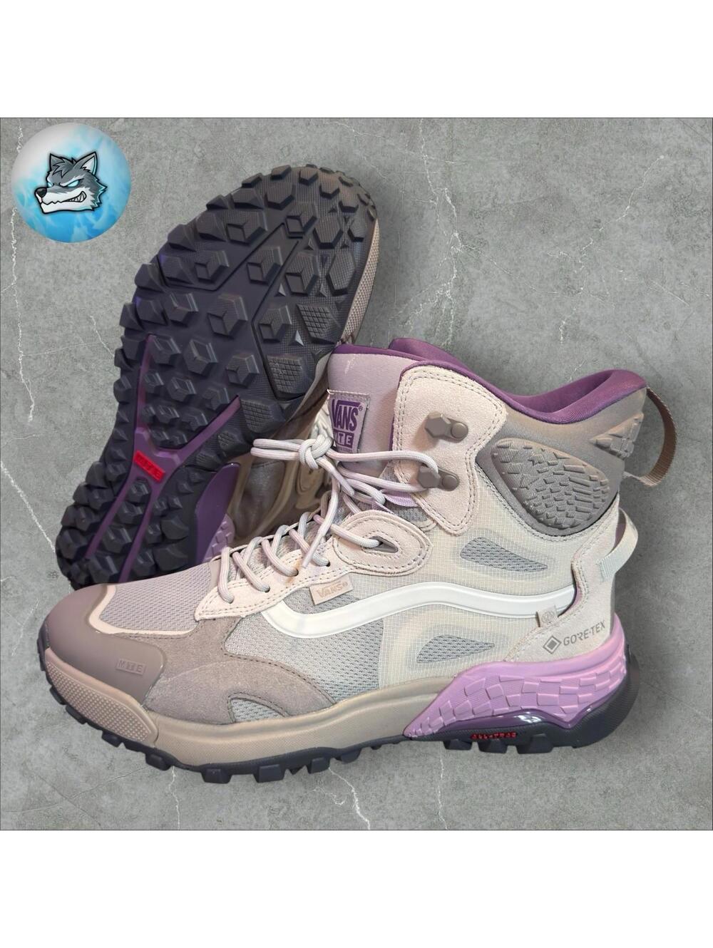 VANS MTE Crestline ADV GTX Gore-Tex Waterproof Boots Grey Purple Women’s 8 NEW